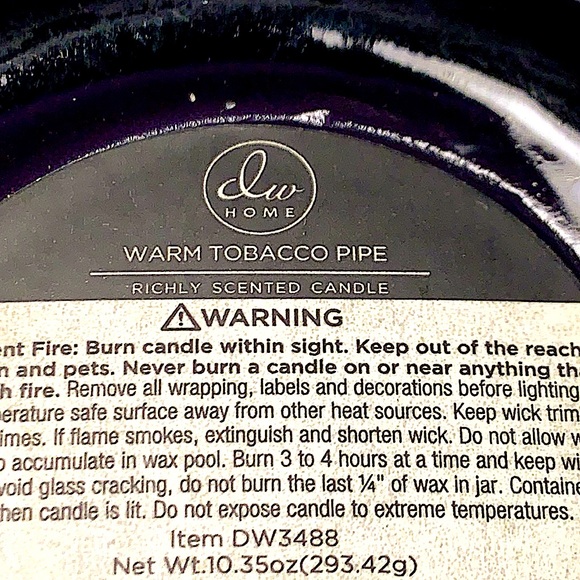 DW HOME CANDLE WARM BLACK SOY WAX - Picture 3 of 3